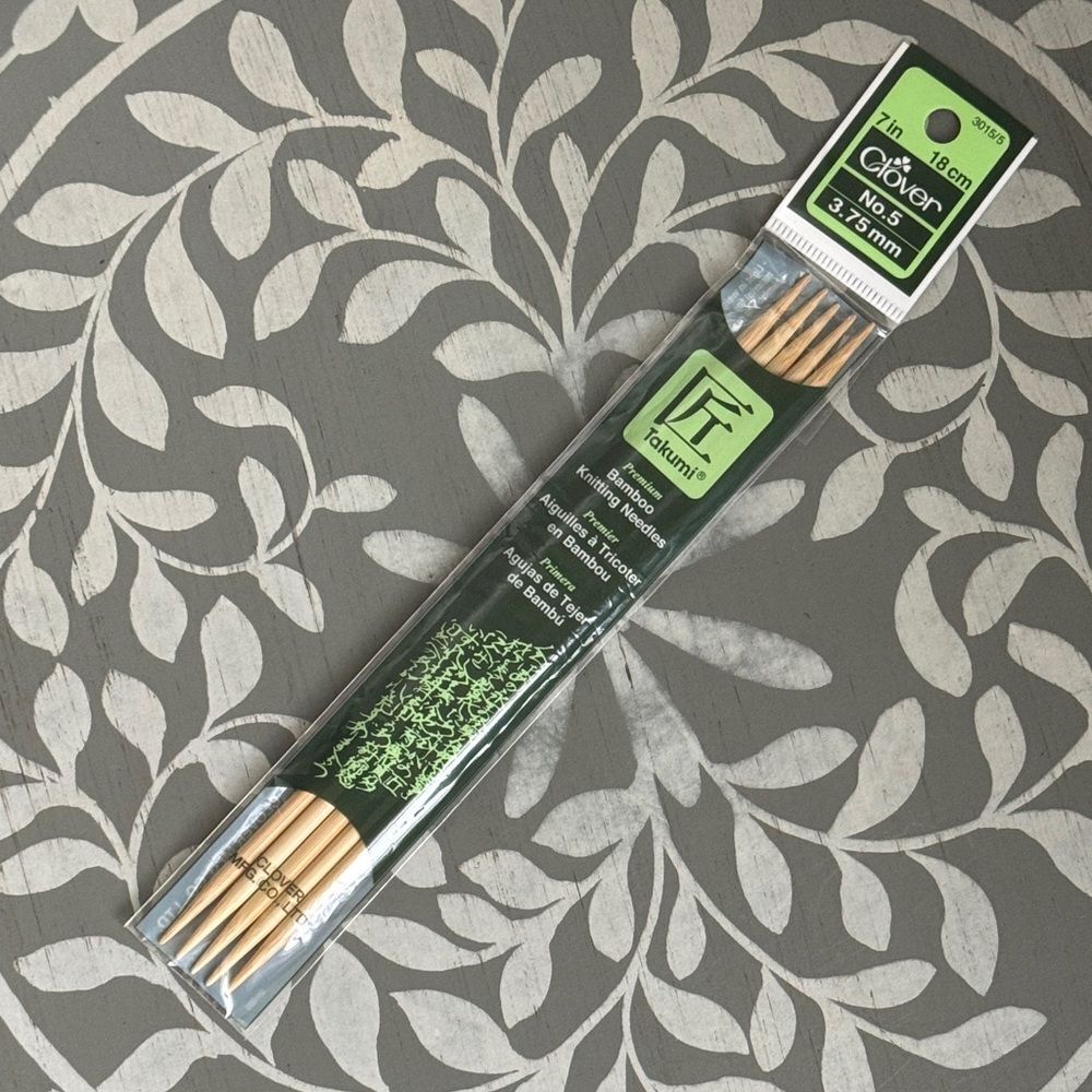 Takumi Bamboo Knitting Needles Double Point Sz 5